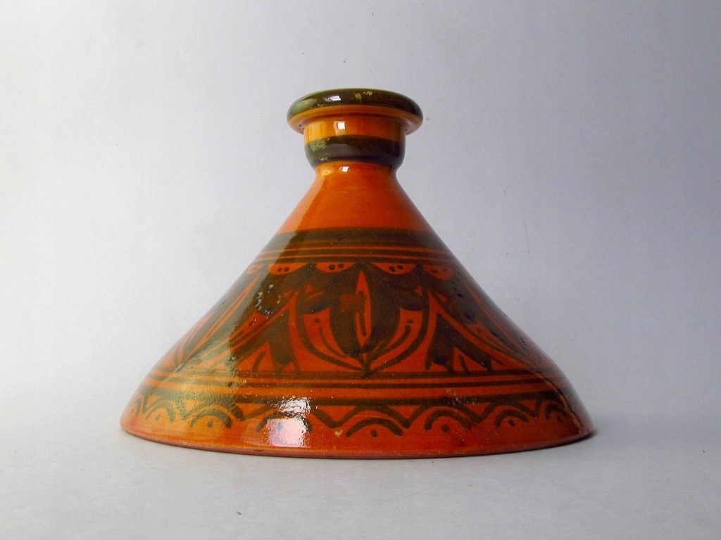 ceramika śródziemnomorska stary świecznik