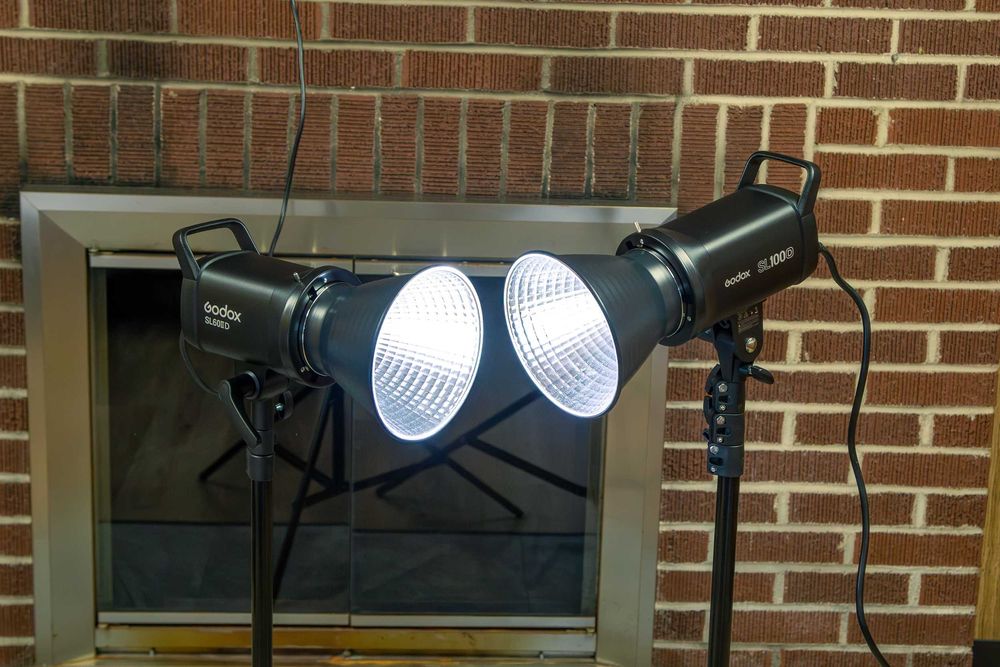 Набір постійного світла Godox SL100D + SL60IID + софтбокс + стріпбокс