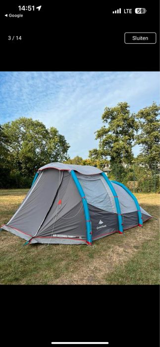 Продам палатку надувную Air Seconds 4.1 Quechua 4 местную