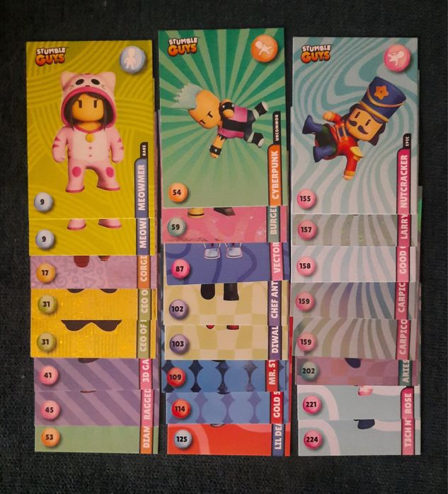 Cartas Stumble Guys 2025