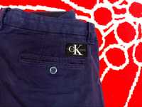 CALVIN KLEIN spodnie XL 32/30 slim męskie W32 L30 Chinosy Casual BDB!