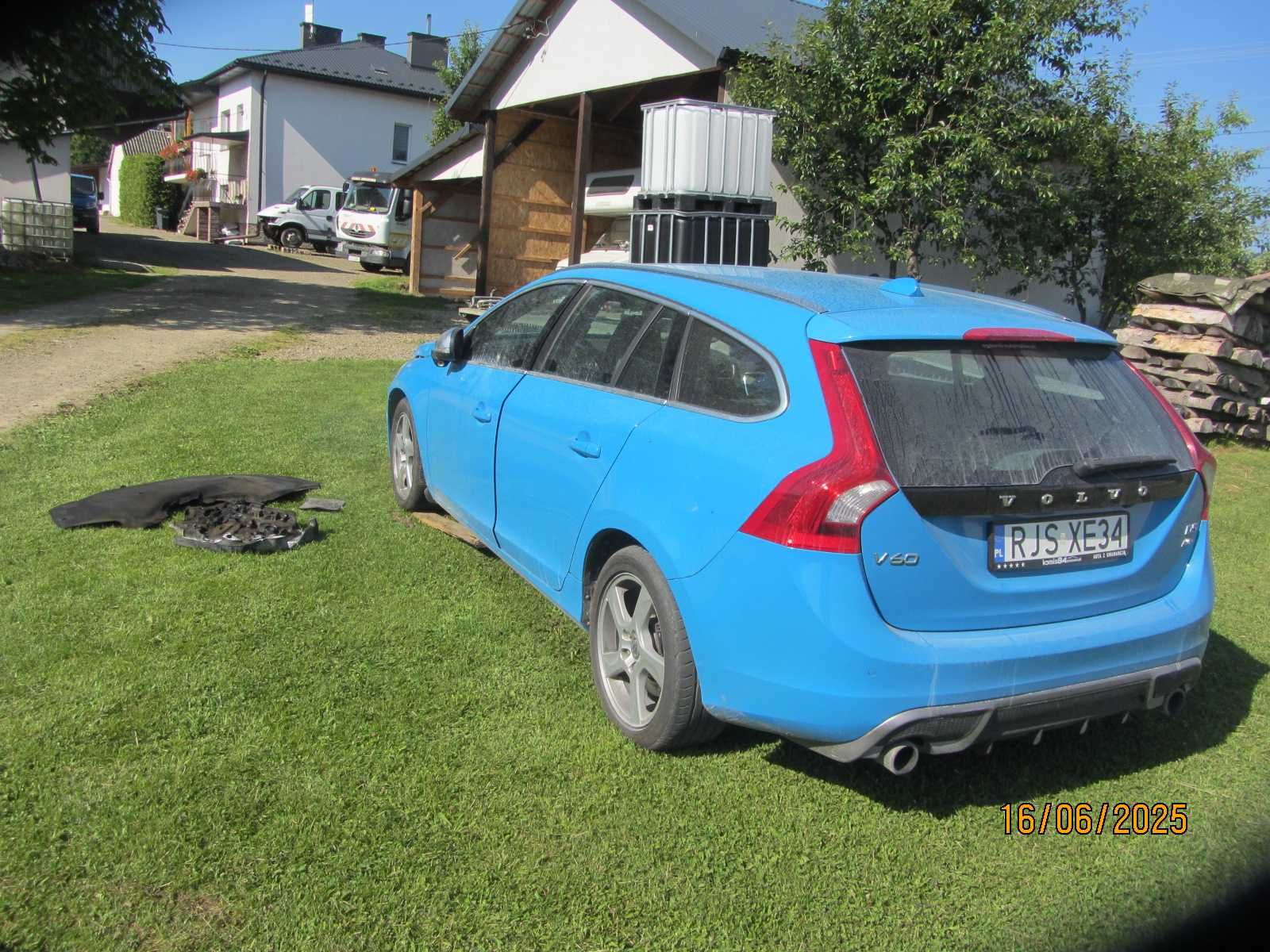Volvo V60, D5, 4x4, automat, uszkodzony