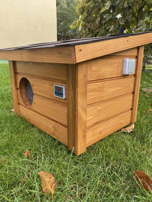 Утепленная будка с подогревом! Для котов и собак. WIFI  управление!