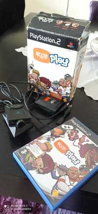 Câmara Eye Toy com jogo para PS2, para miúdos e crescidos.