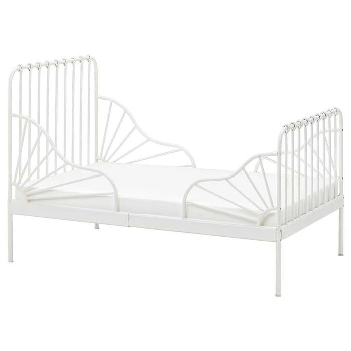 Łóżko dziecięce Ikea rozsuwane 80x200 (rama+dno+materac)