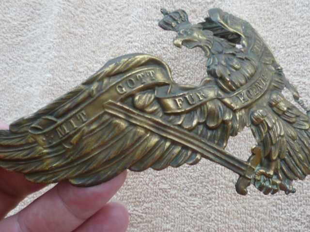 Orzeł z Pickelhaube Niemcy WWI