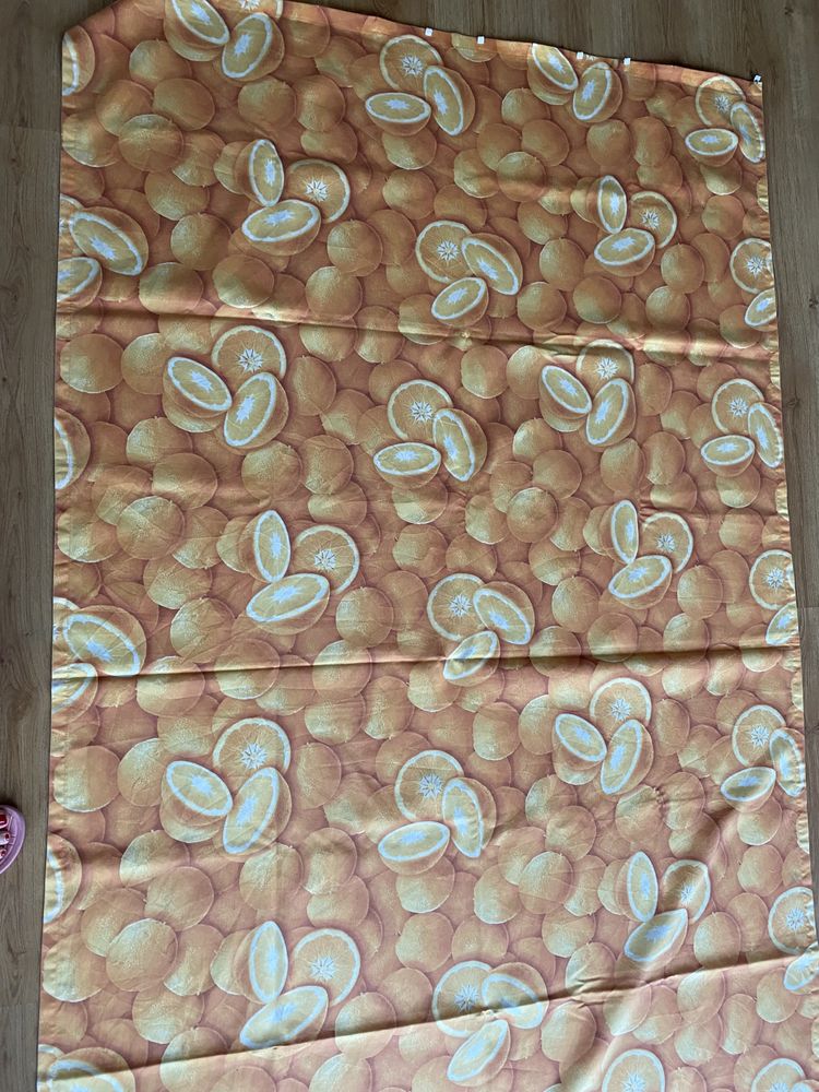 Home 2 długie Zasłony w pomarańcze pomarańczowe 250 cm z zabkami
