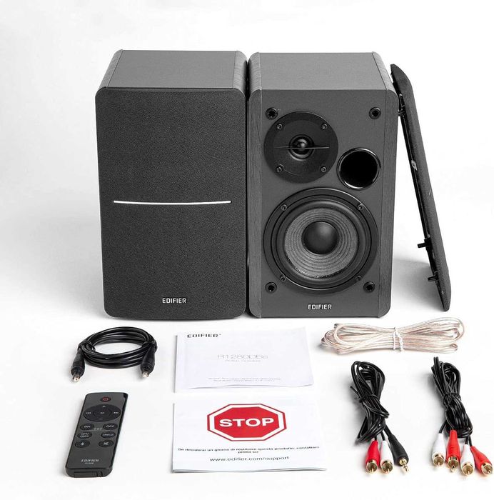 Colunas Hi-Fi Edifier R1280DBS Studio 2.0 Bluetooth 42W Pretas