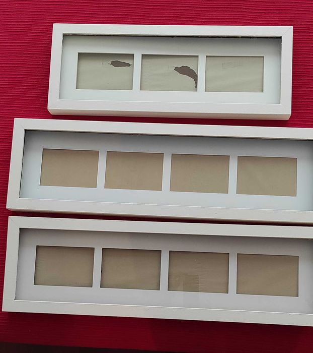 Conj. 3 molduras brancas