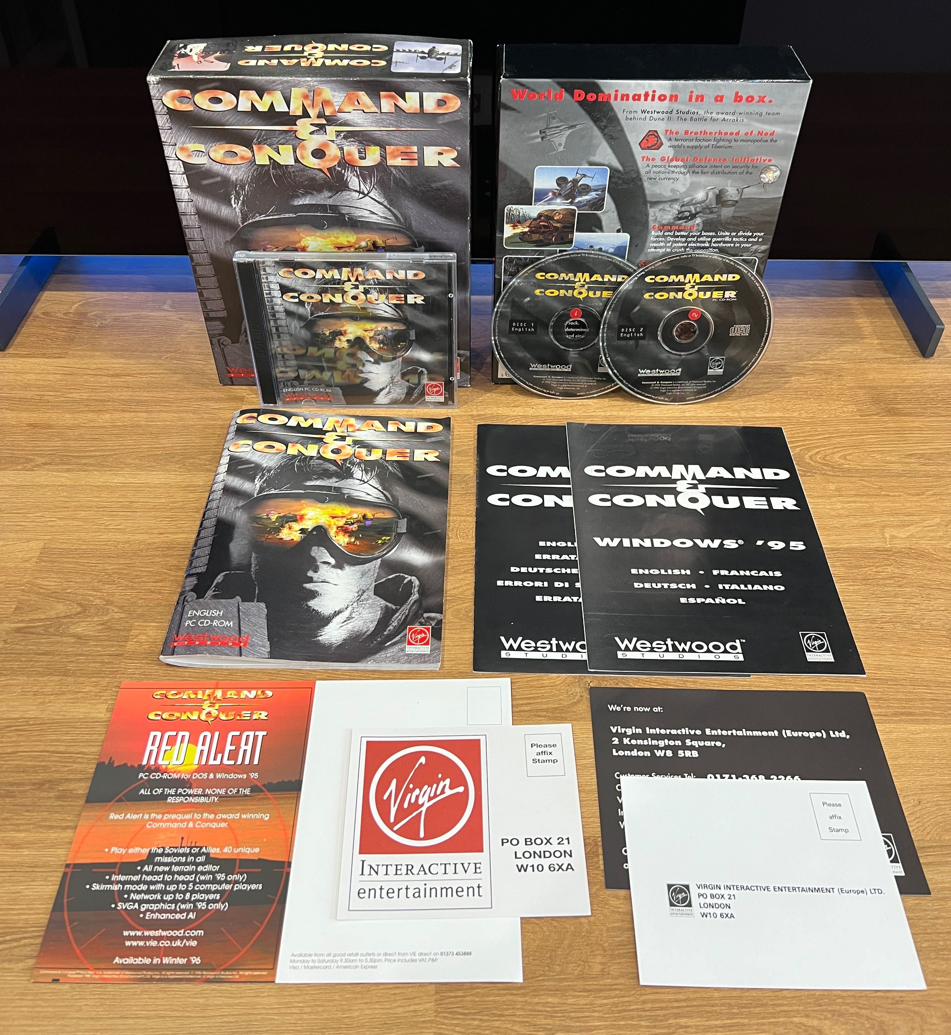 Command & Conquer 1 (PC EN 1995) BIG BOX kompletne premierowe wydanie