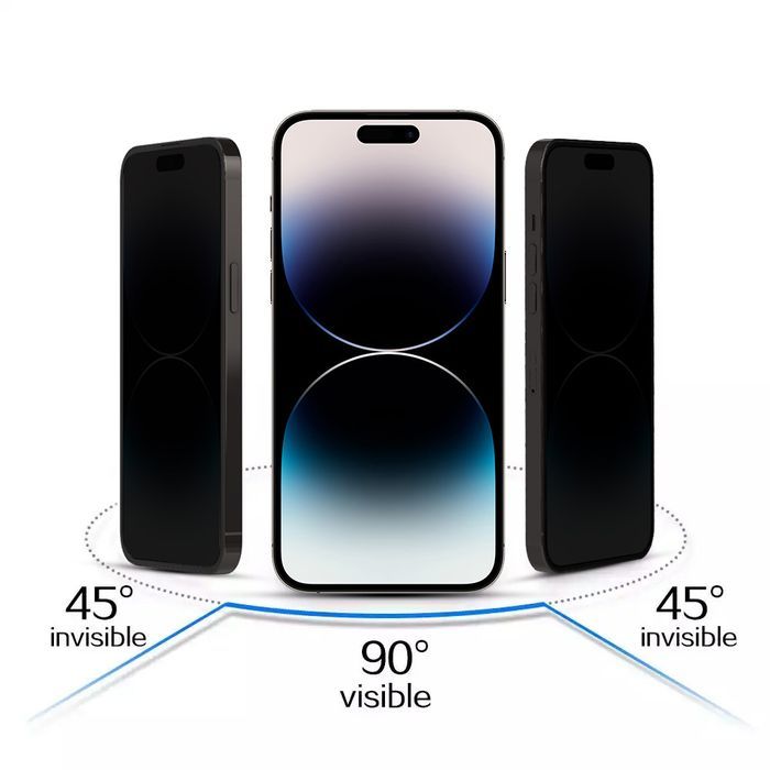 Hartowane Szkło 10X Privacy Titanium Do Iphone 15 Pro
