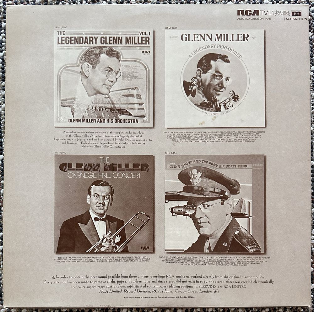 Winyl 12” składanka The unforgettable Glenn Miller VG