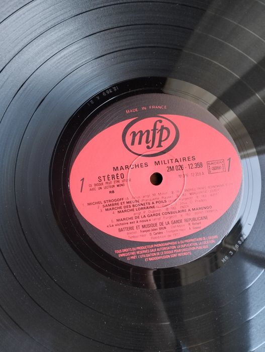 LP Marches Militaires Batterie Et Musique de la Garde Républicaine