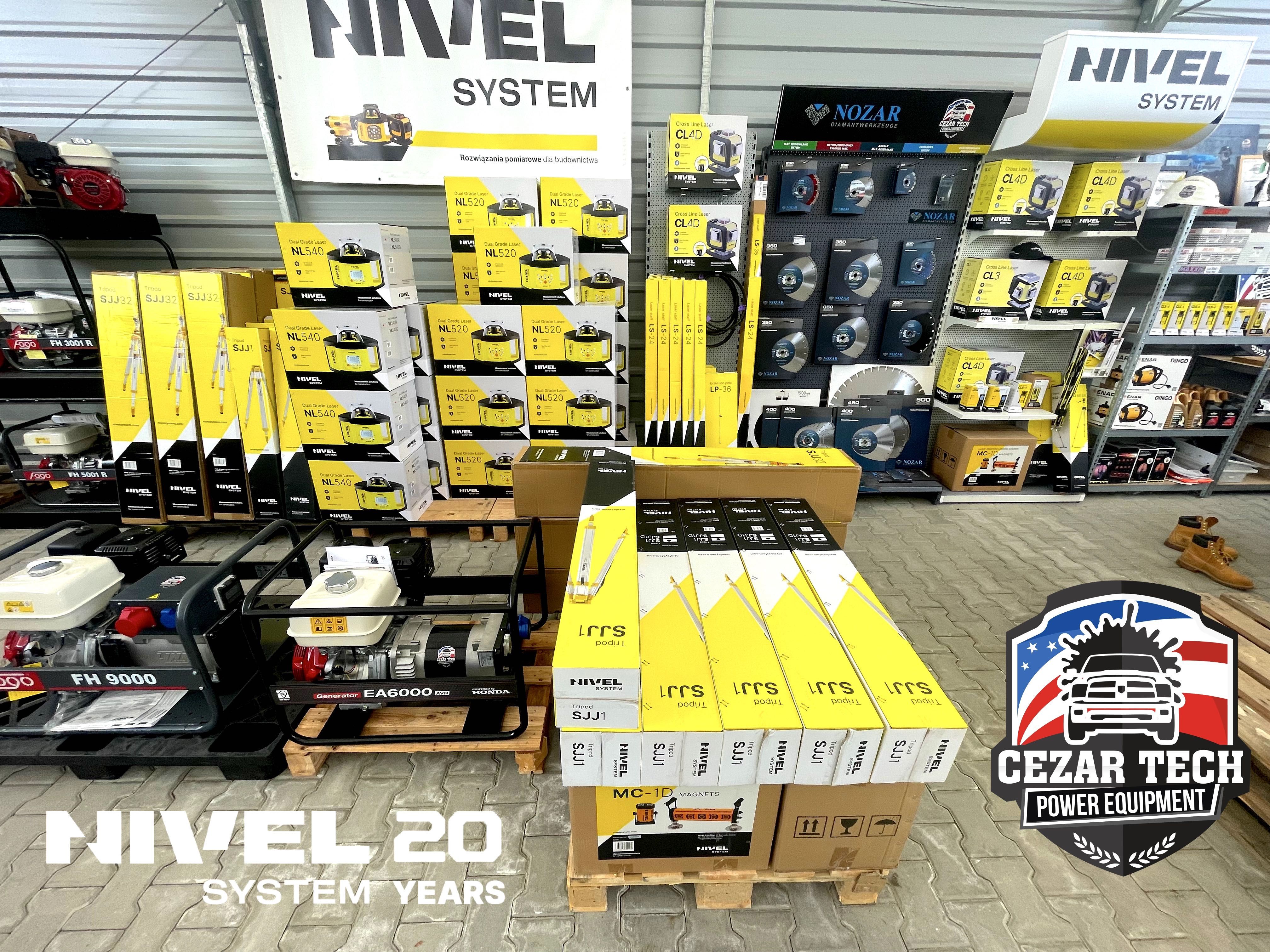 Niwelator Laserowy Nivel System NL 540 DIGITAL, łata, statyw, FV,Nowy,