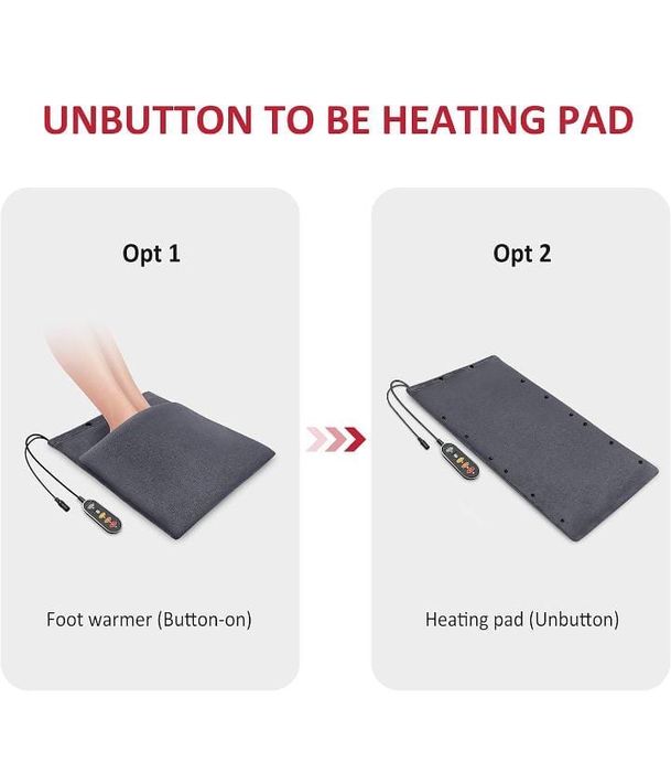 Comfier 2 w 1 ogrzewacz do stóp i poduszka grzewcza