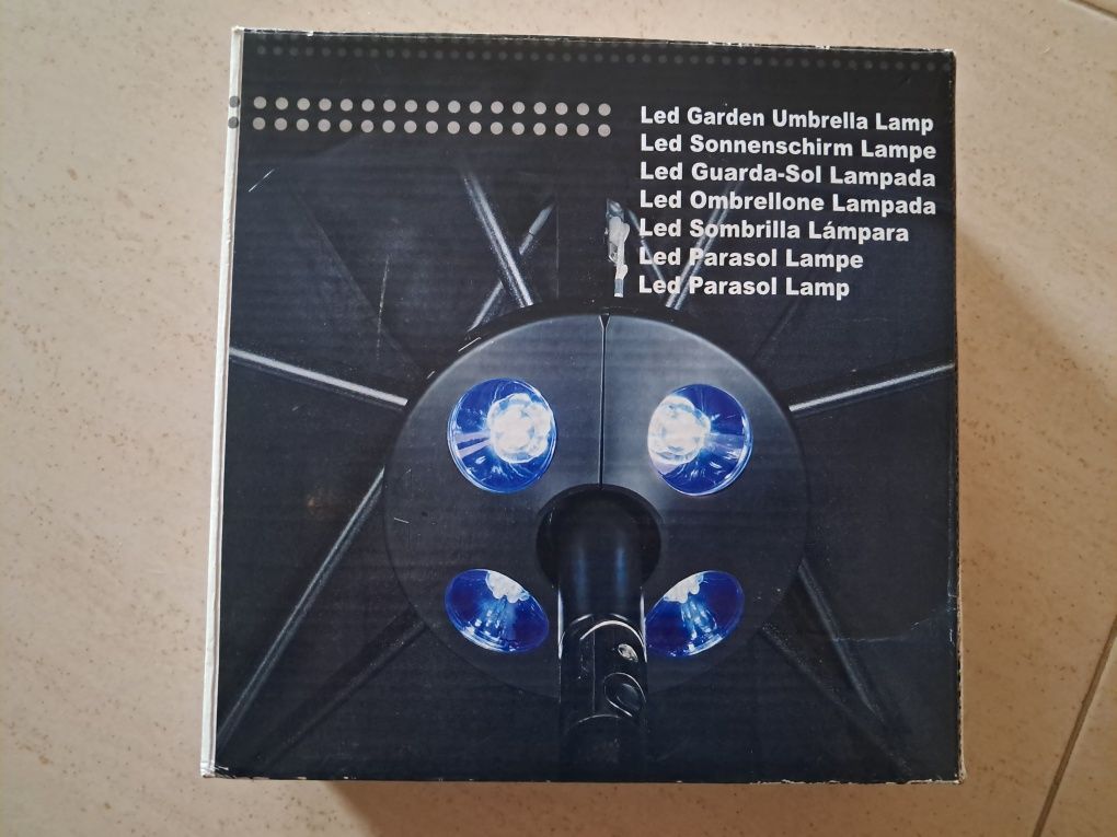 Led lampada guarda sol