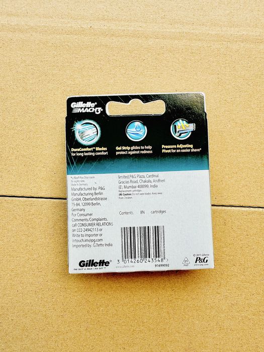 Gillette Mach 3 8 ostrzy do maszynki do golenia