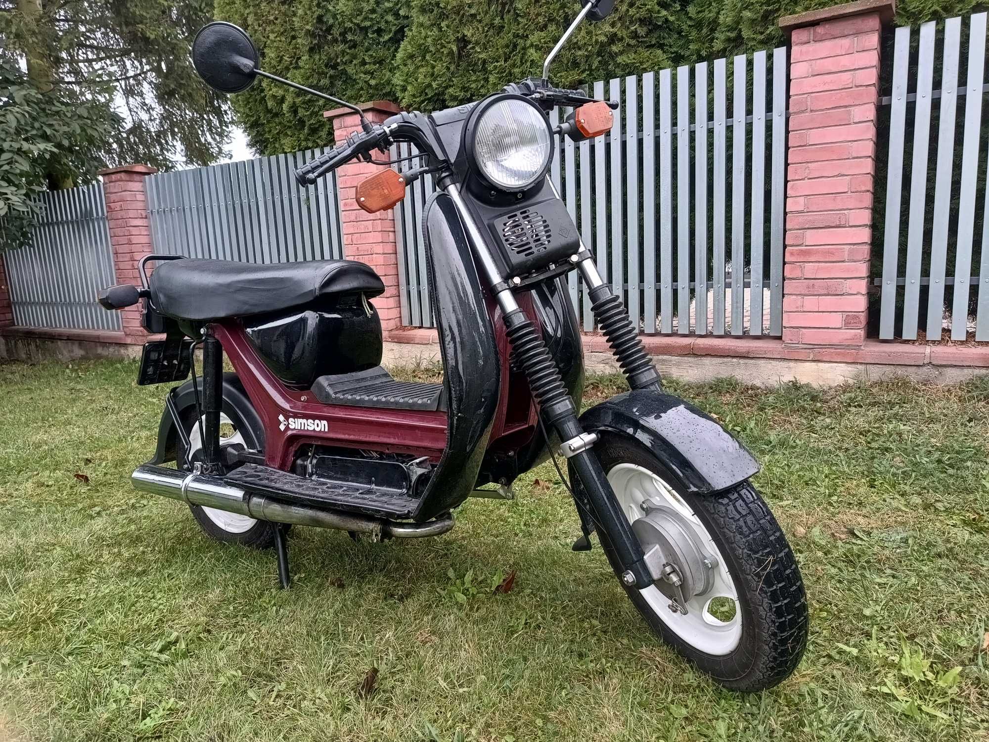 Simson SR50 Skuter Zarejestrowany biała tablica OC