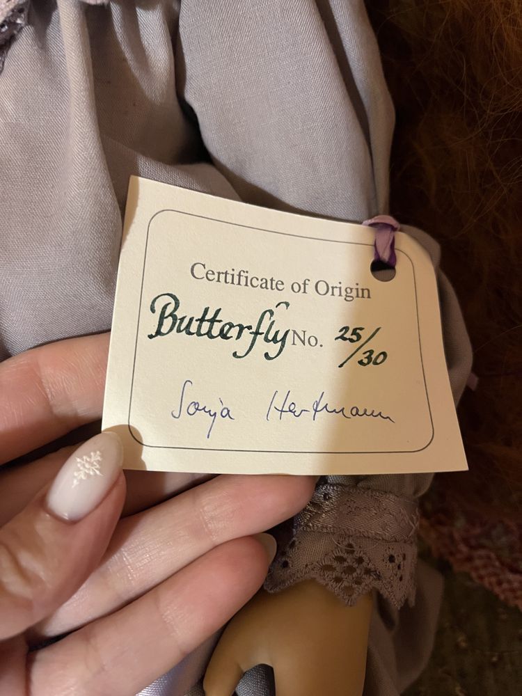 Лялька Sonja Hartmann Butterfly, надзвичайно рідкісна