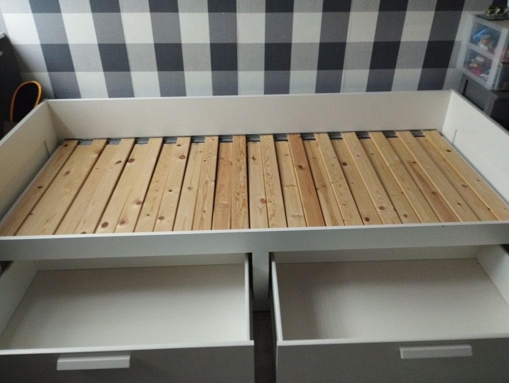 Łóżko Ikea z szufladami 80/160 + materace/200