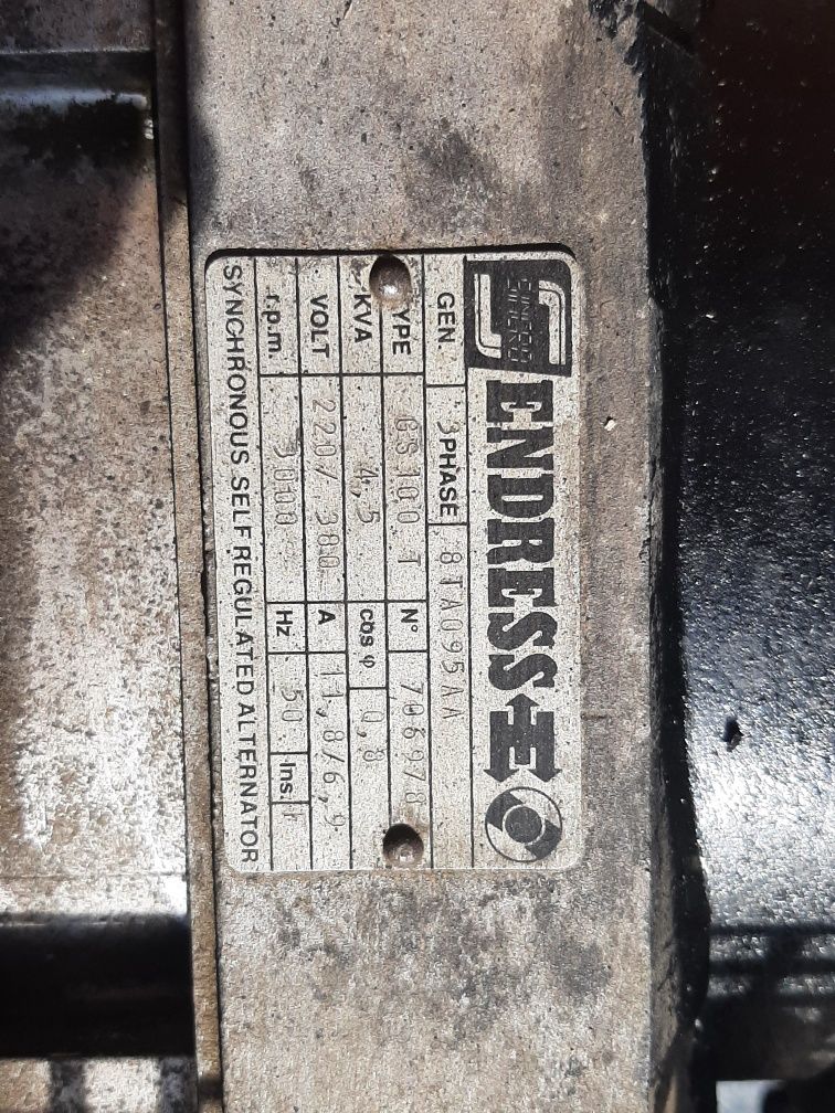 Agregat prądotwórczy 4.5kv 230/400V