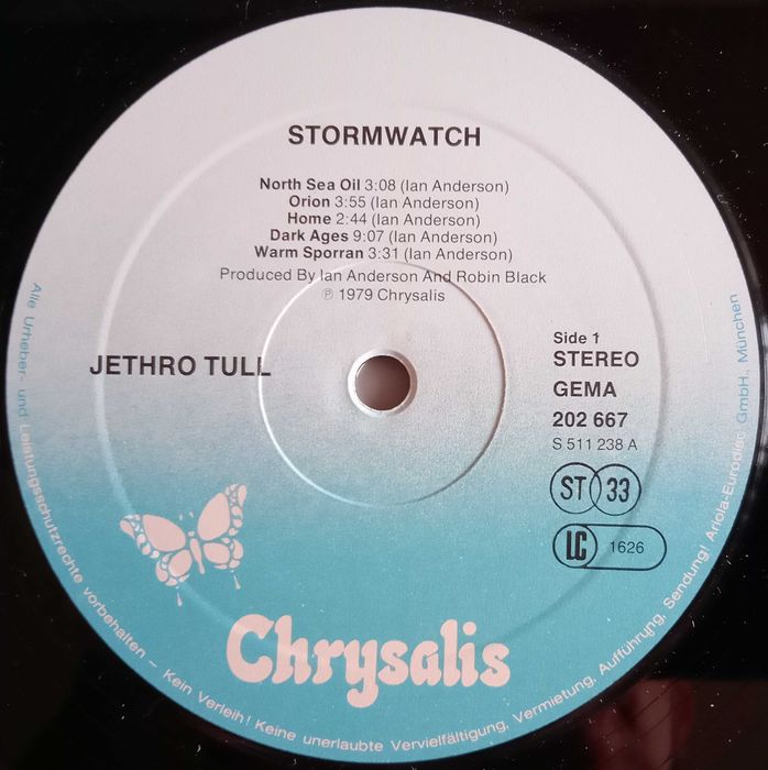 Jethro Tull - - - - - Stormwatch - - - - - LP