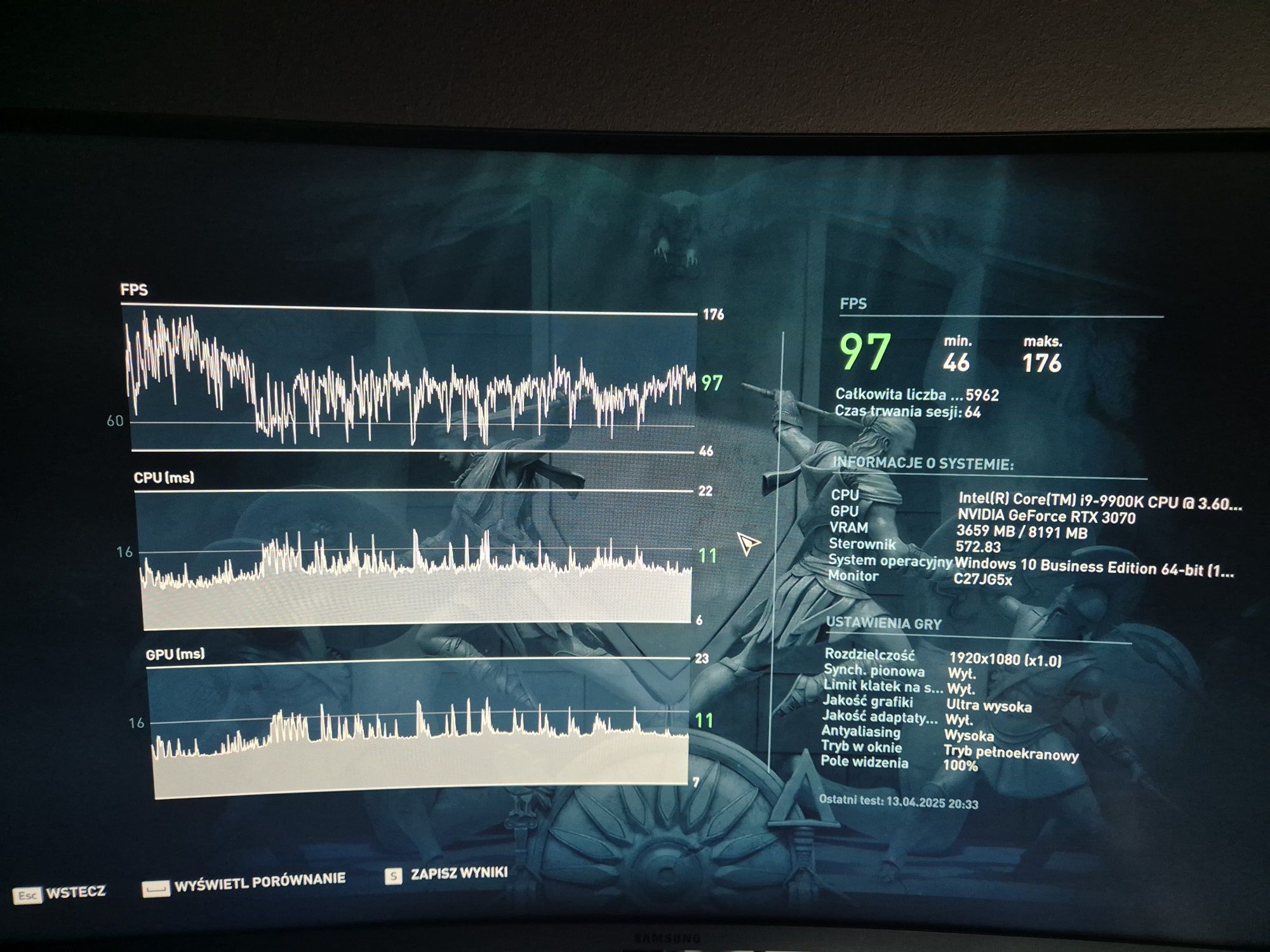 Komputer do gier ( i9 9900k, RTX 3070 Gaming OC )