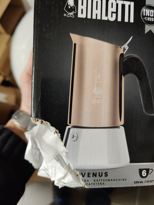 Kawiarka Stalowa Venus 6 Cooper OUTLET BIALETTI Indukcja 235ml mstr
