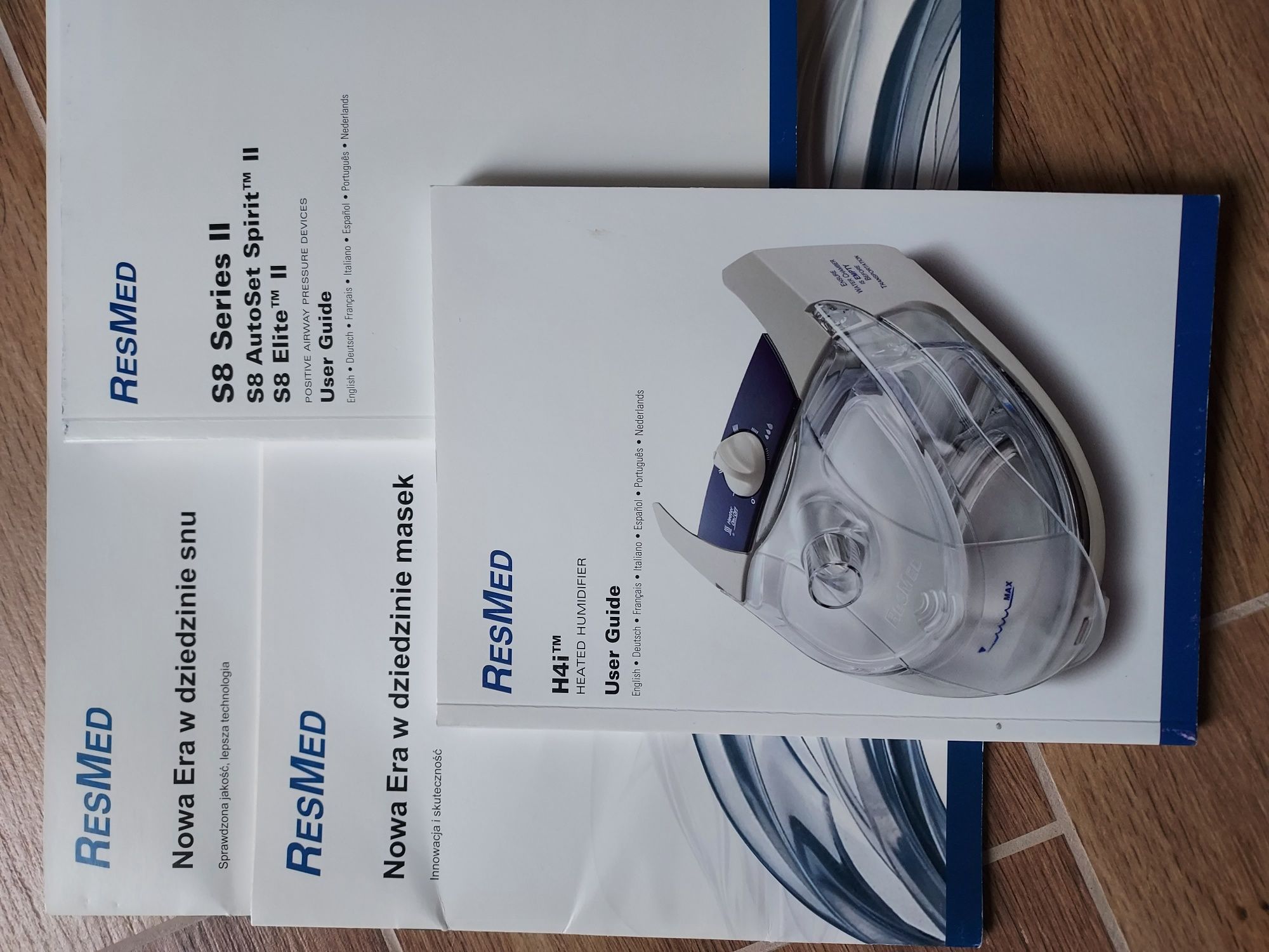 Aparat do oddychania bezdech ResMed Elite 8S CPAP maska nawilżacz !