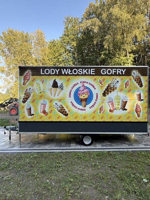 Przyczepa 4,5m x 2,5m maszyna Taylor C713 kompletnie wyposażona!