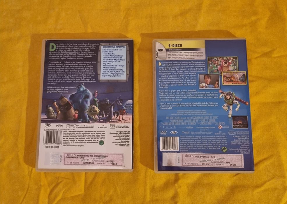 DVDS Infantis vários valor individual