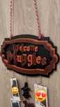 Tabliczka „Welcome Muggles” z 3 uchwytami 3D