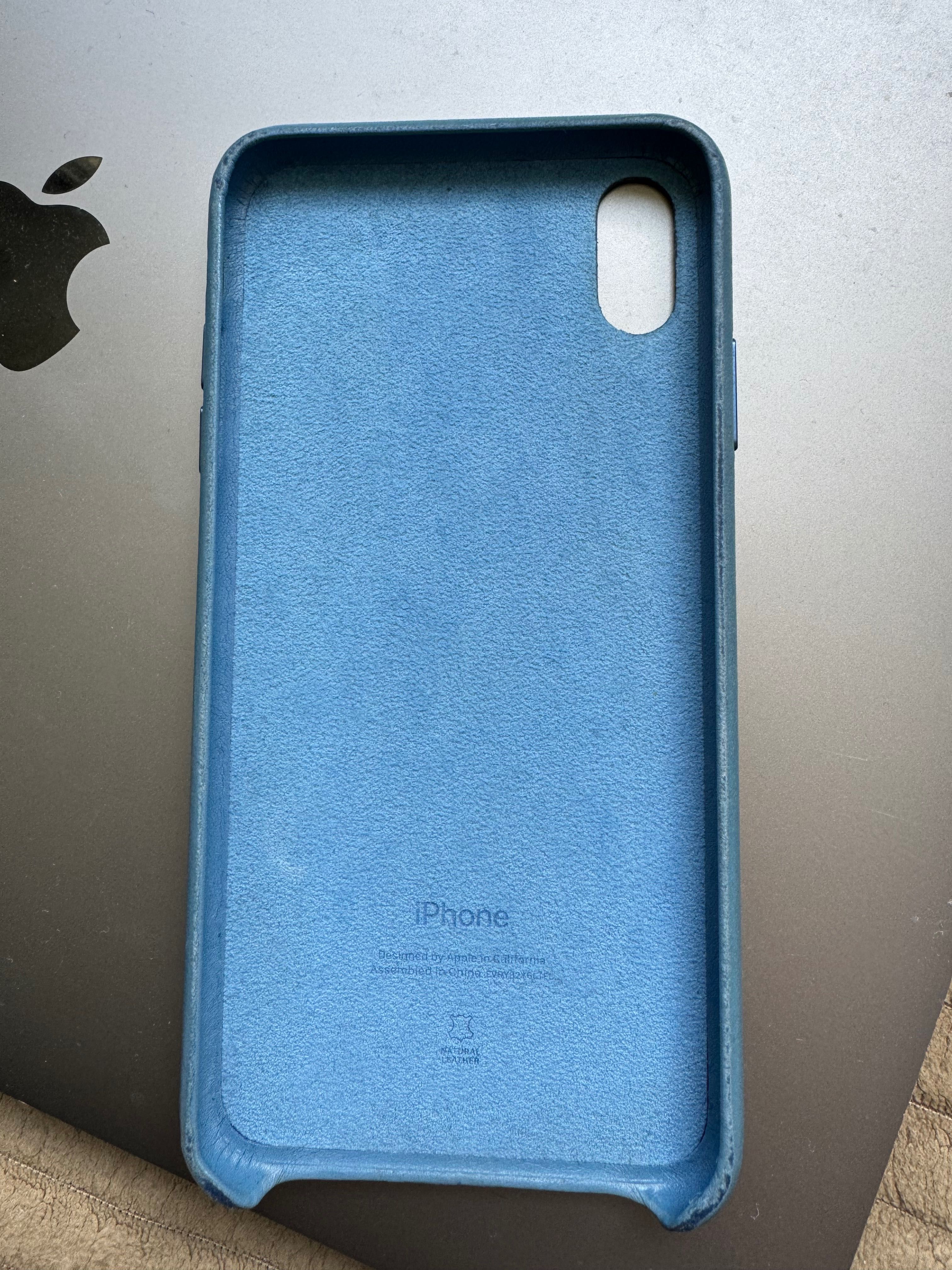 Чохол Apple на Iphone XS Max шкіряний, оригінал