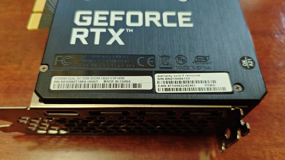 Видеокарта Palit 3060