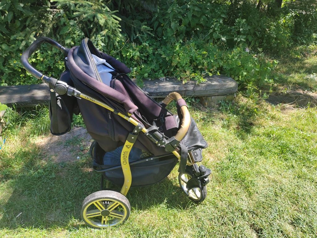 Wózek avetti agile, do 22 kg, duże koła, ekoskóra