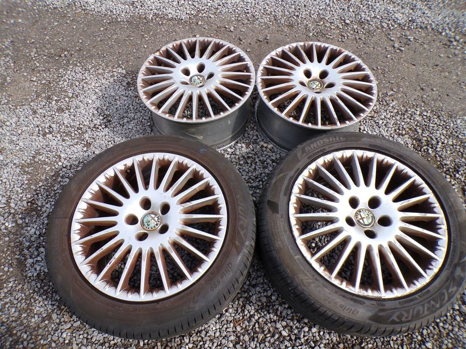 ALFA ROMEO 159 BRERA FELGI ALUMINIOWE 17 CALI 2 OPONY