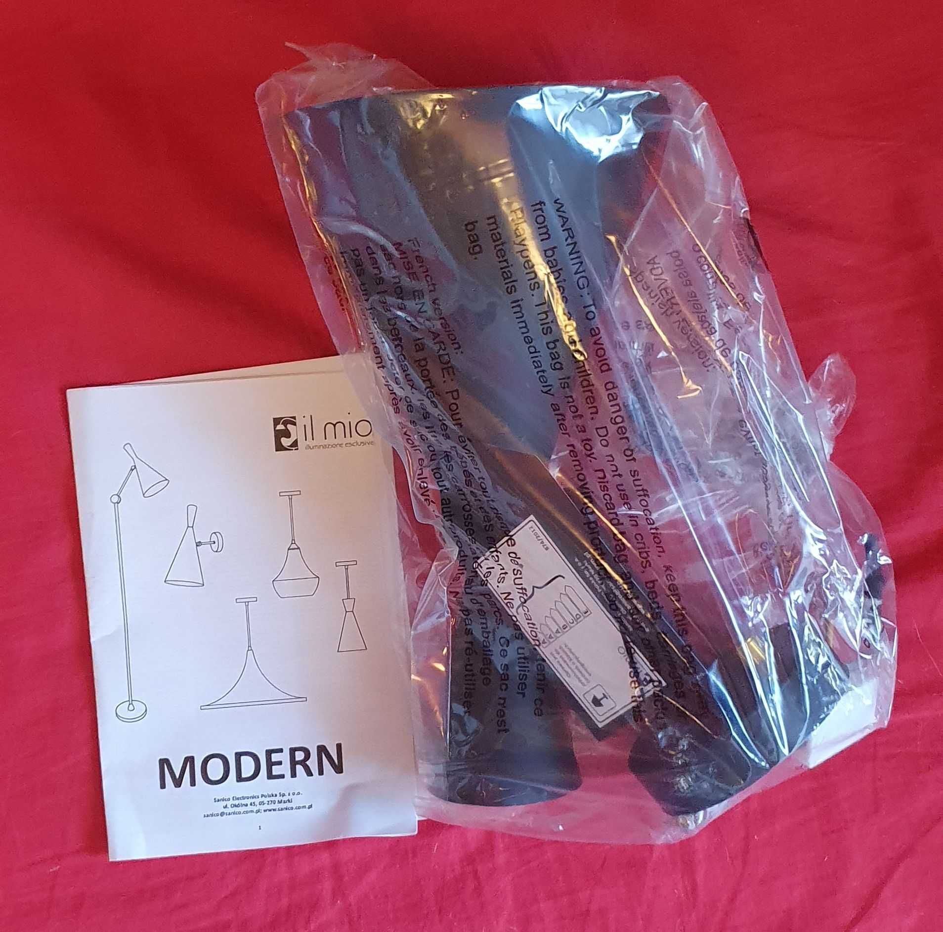 Kinkiet MODERN C-B Czarno-złoty E27 ruchomy