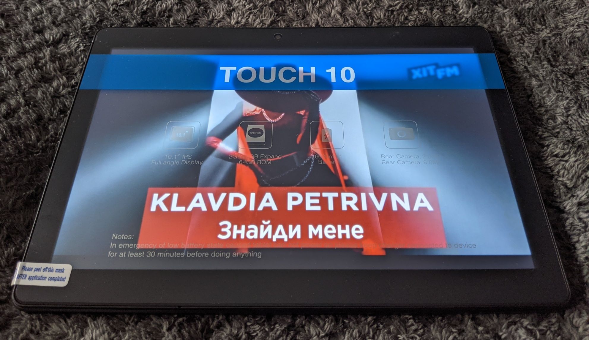 Великий IPS планшет Pritom Touch M10 4/64 6000мАч Android 13 новий