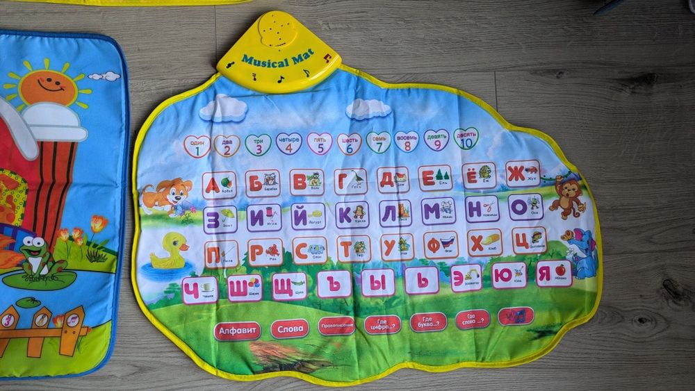 Музичні килимки + килимок для малювання водою у подарунок