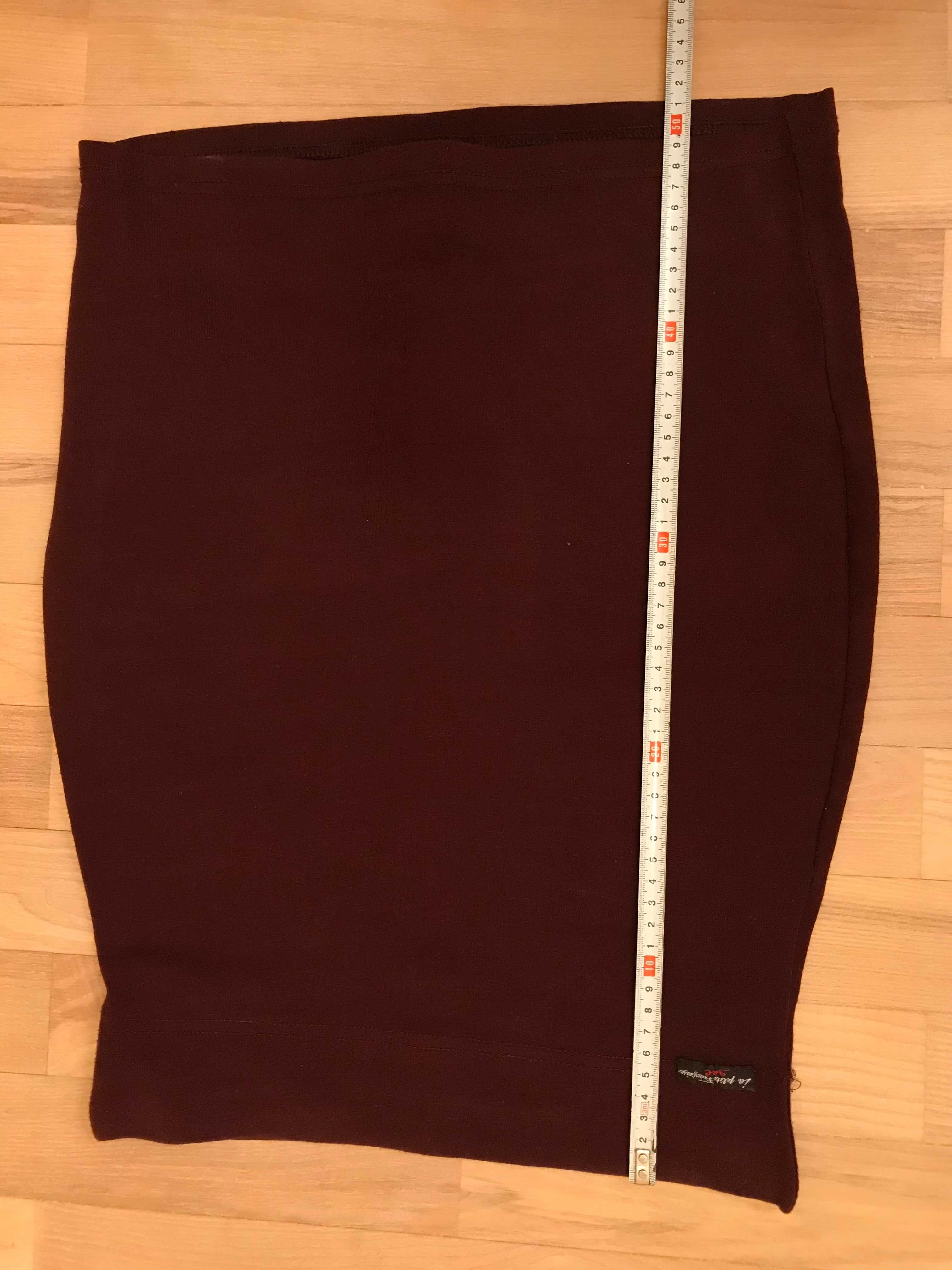 miniówka burgundowa + gratis bluzka