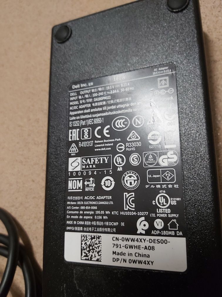 Carregador Original Dell 180W