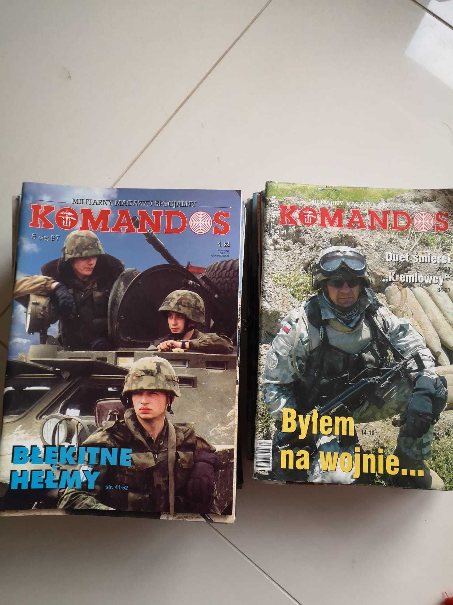 Czasopisma militarne Komandos '92 do '01