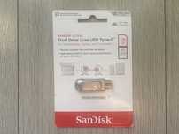 Nowy Pendrive SanDisk ULTRA DUAL DRIVE LUXE USB Typ C 128GB 400MB/s