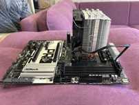 Комплект: Ryzen 5 1600X + ASRock AB350 Pro4 + кулер be quiet!
