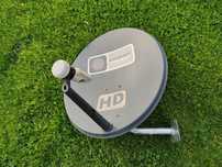 Antena satelitarna z konwerterem i uchwytem