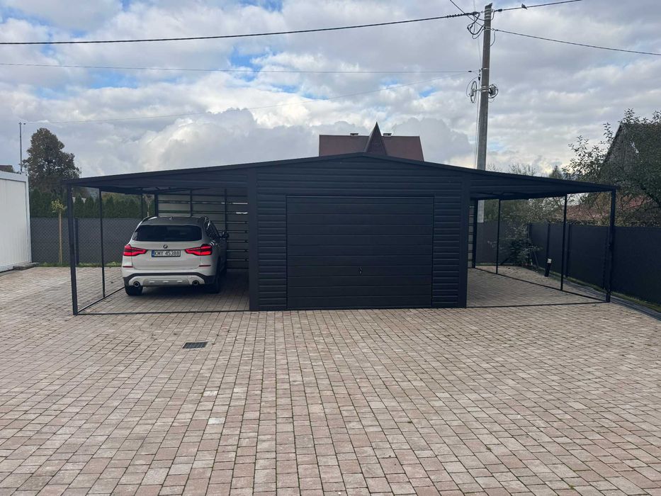 Garaż blaszany, wiata 10x6, carport