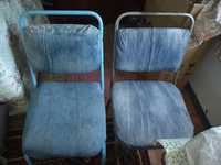 Продам стулья Металлическая основаИ мягкие сидения обшиты джинсом