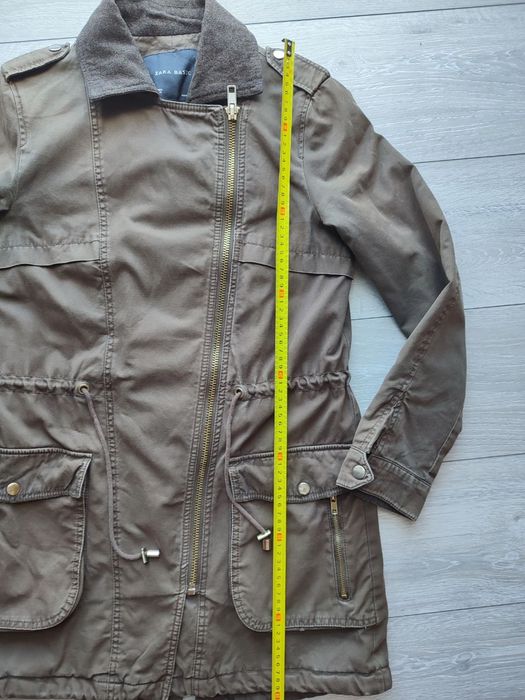 Kurtka parka jesienna zimowa damska Zara Basic S