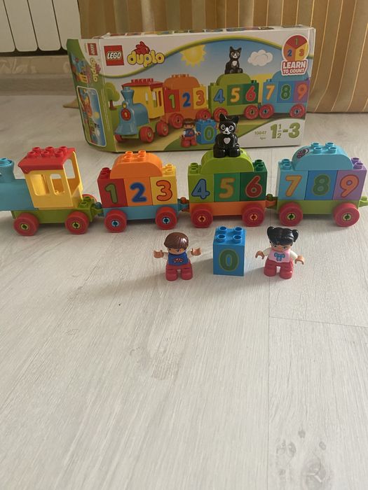 Гараж трек Wader 9.1м, Lego duplo потяг з цифрами