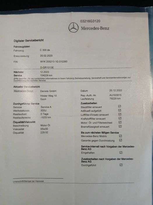 Mercedes-Benz  c300de